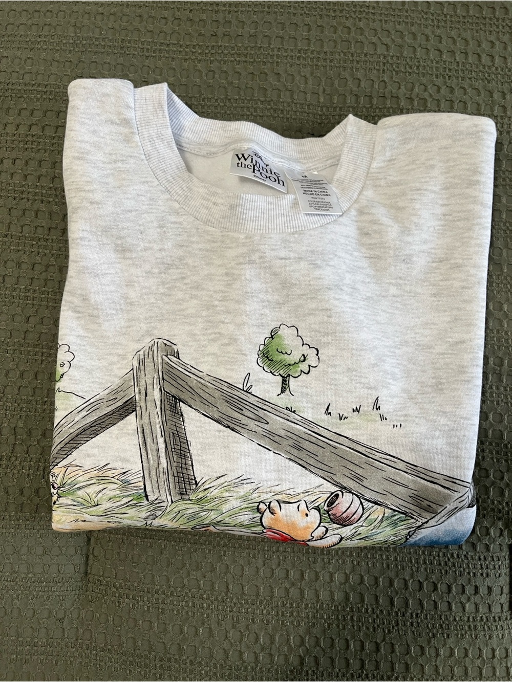 Light Gray Graphic Winnie the Pooh Crewneck Sweatshirt - Picture 5 of 11